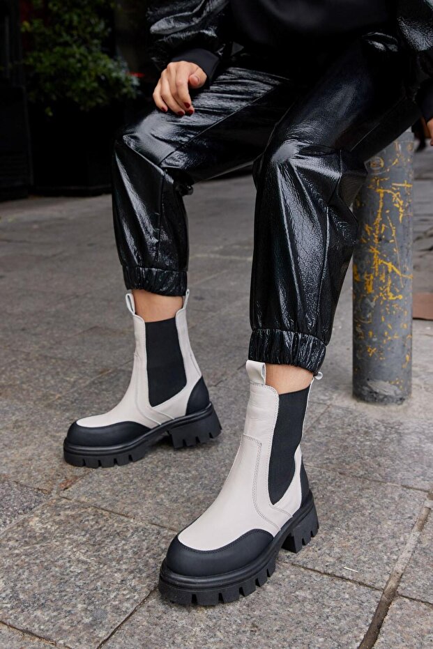 Ginza Bej Hakiki Deri Kadın Bot - 5