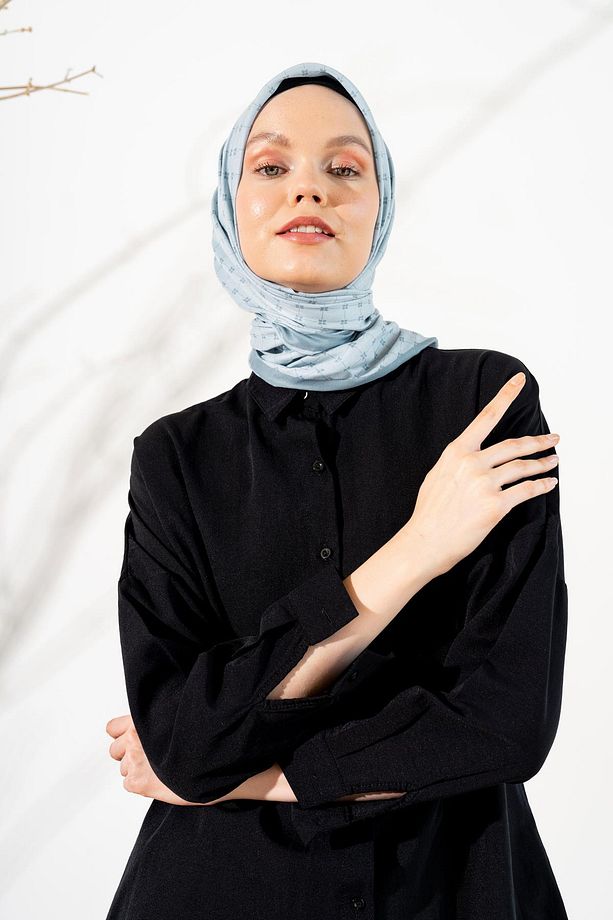 Kadın Küçük Kareli Soft Eşarp - 3