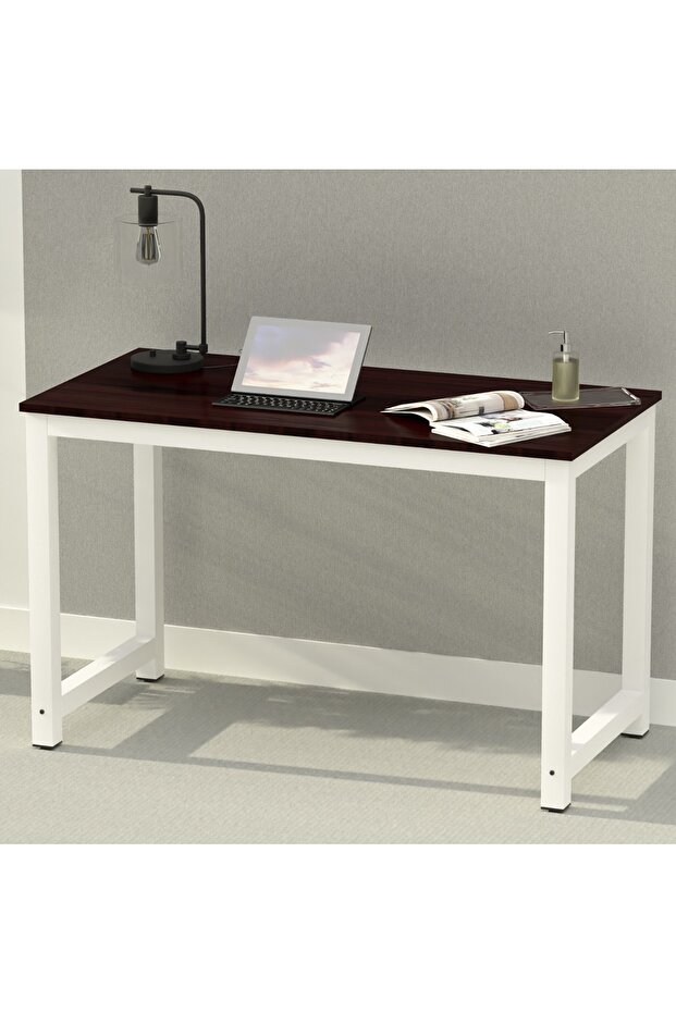 ZCD-25W Modern Study Desk, Modern Executive Desks for Home, Office - Dark Walnut