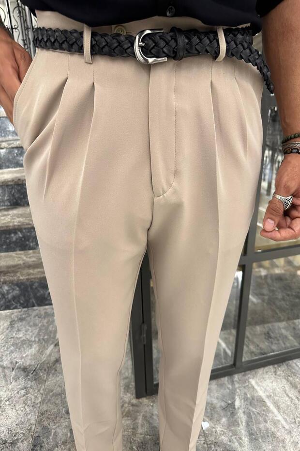 ÖRGÜLÜ DERİ KEMER - 1