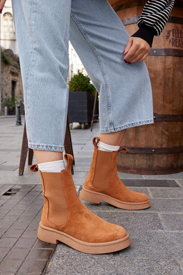 Amy Taba Hakiki Süet Kadın Bot - 1