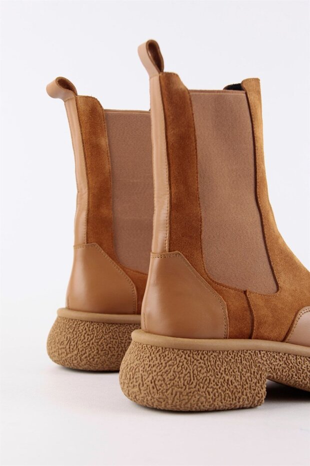 Rose Taba Süet Deri Kadın Bot - 8