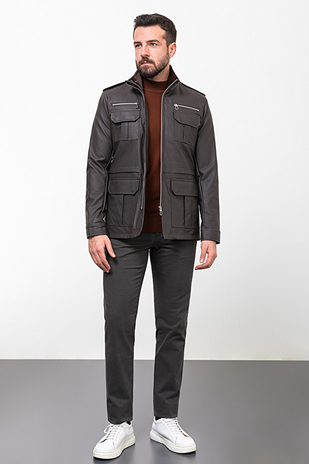 TRENCH HAKİM YAKA - 1