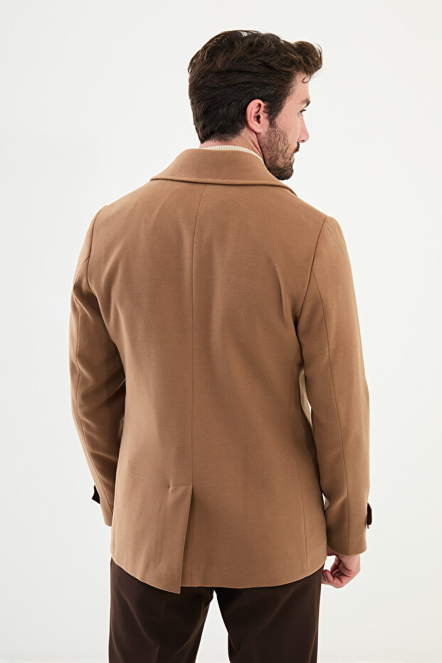 معطف ذو الياقة المدببة - 4