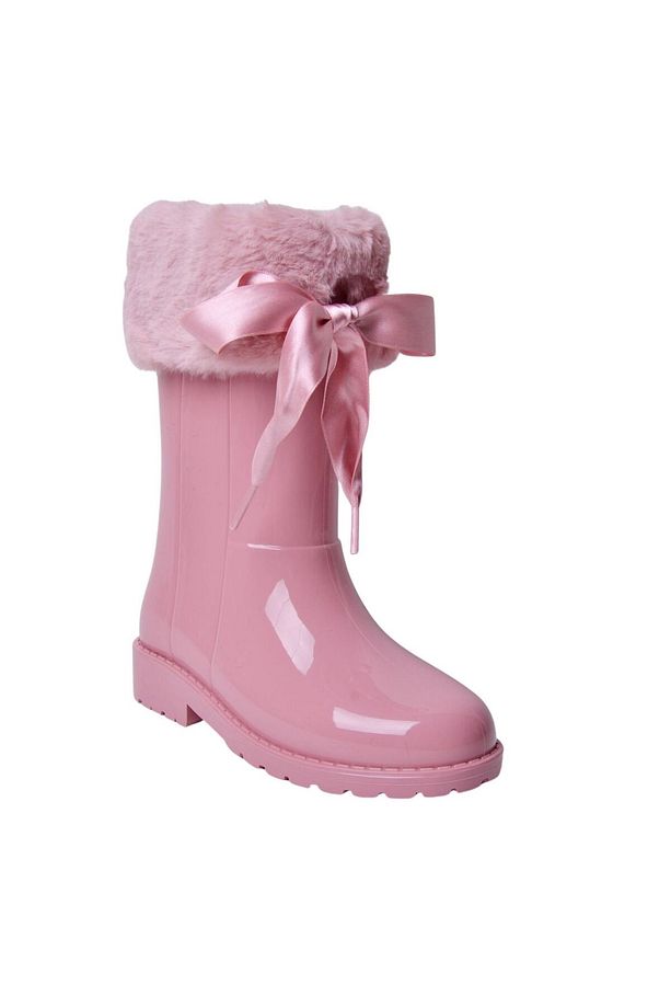 W10239-010 Campera Charol Soft Rosa Çocuk Çizme - 2