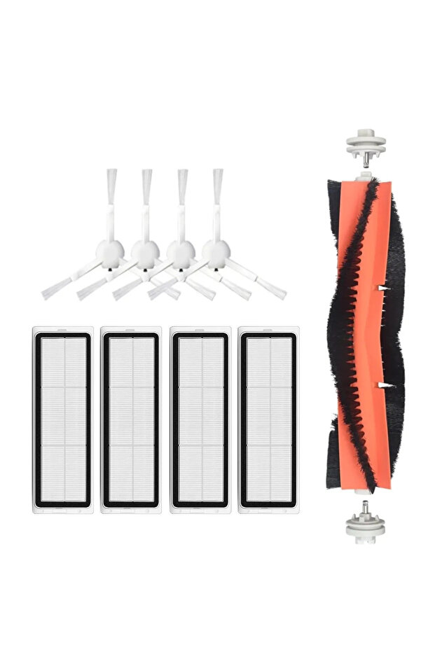 مجموعة مرشحات فرشاة بديلة متوافقة مع Dreame Bot D10 Plus - 9 قطع - 1