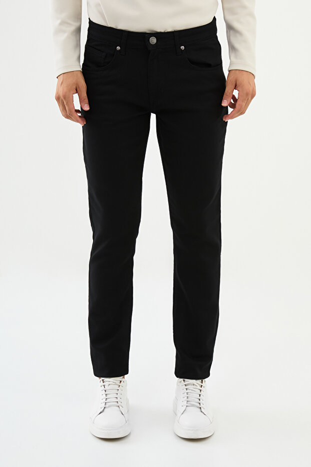 Straight Super Slim Fit Men's Jeans Black - 33010.24K