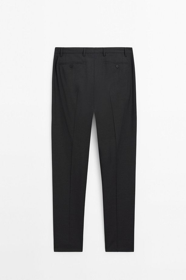 %100 yün klasik pantolon - 7