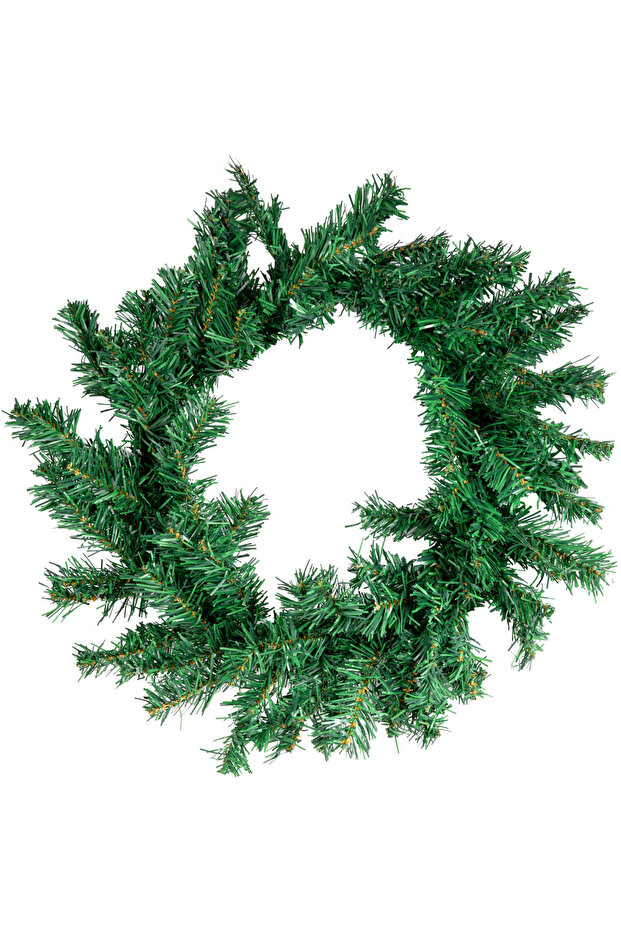 Christmas Door Decoration, Simple Wreath with Pine Branches, Green - 40 cm