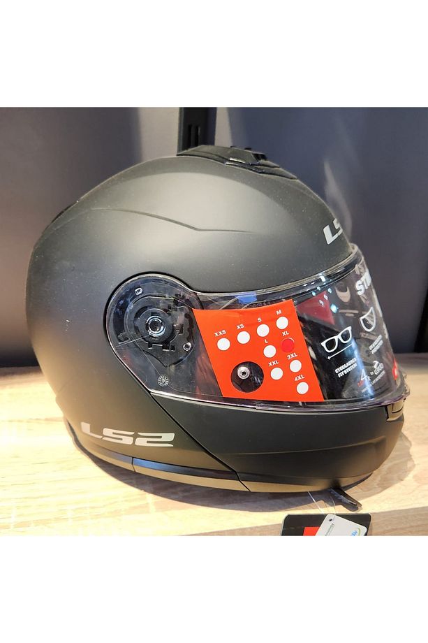STROBE 2 MAT SİYAH ÇENE AÇILIR KASK - 2