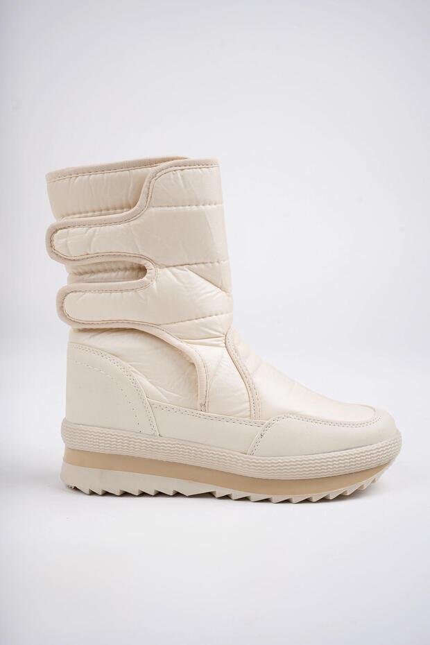 Damskie buty przeciwdeszczowe i śniegowe Felya Gwarantowane, futrzane i zapinane na rzepy - 1