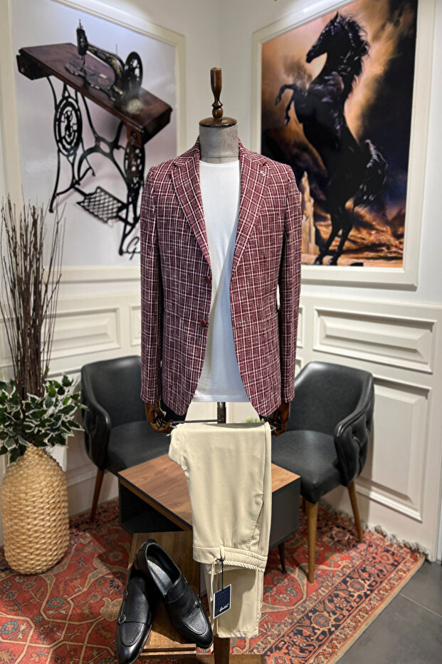 Kazan Bordo Ceket - 1