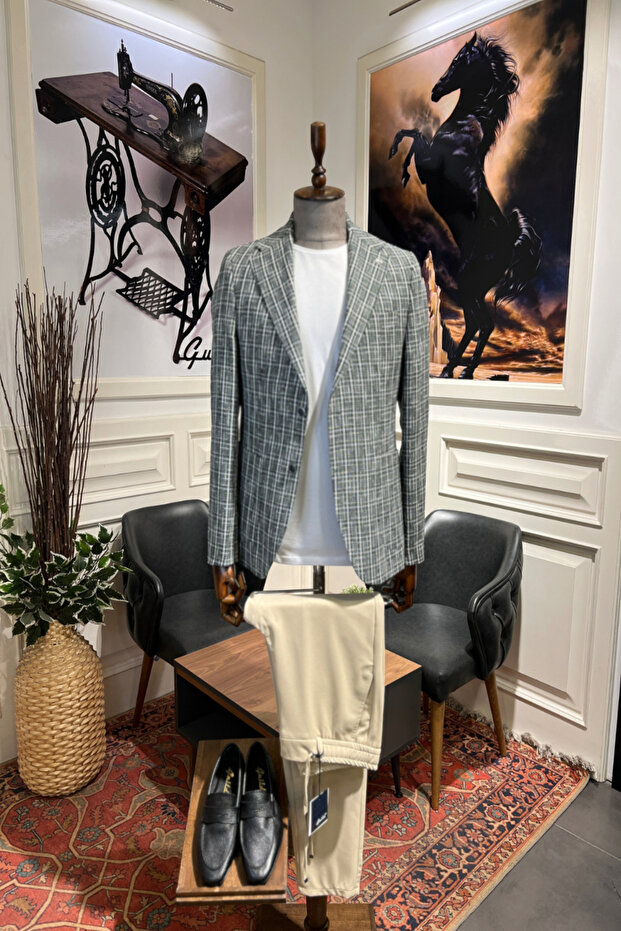 Jachetă verde Kazan - 1