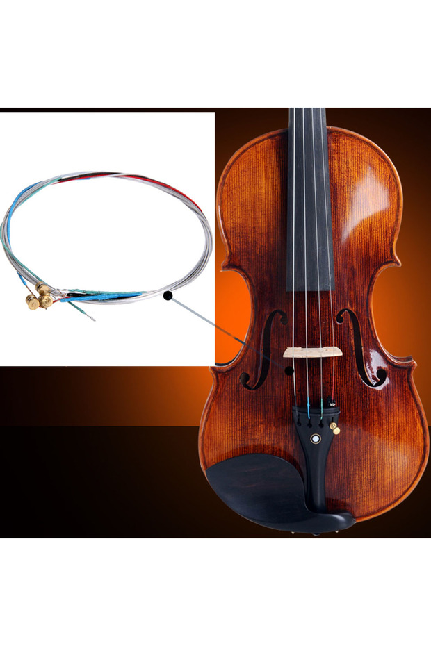 مجموعة كاملة من 4 قطع من أوتار الكمان E-A-D-G الأساسية لاستبدال أوتار الكمان لـ 3/4 و 4/4 كمان موسيقى جديدة... - 5
