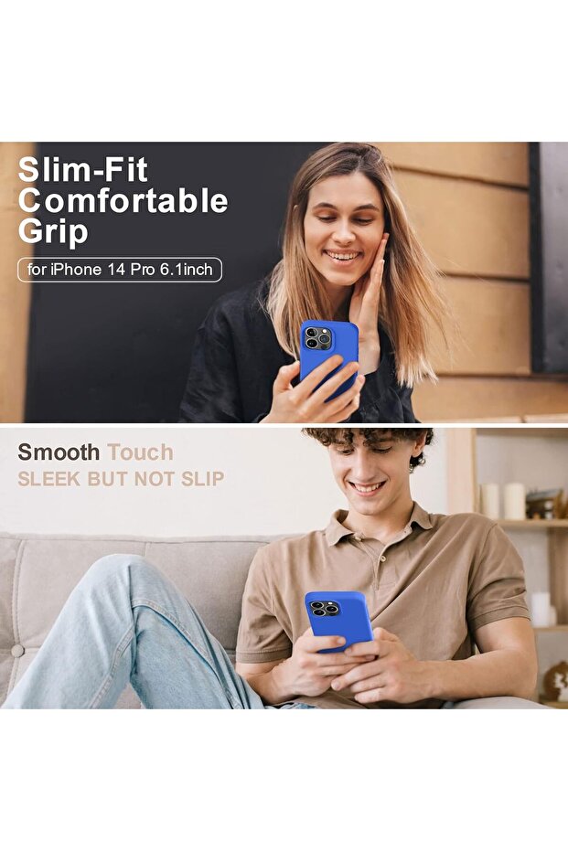 iPhone 13 Pro Max Uyumlu Dayanıklı Astar Yumuşak Logolu Lansman Silikon İçi Kadife Telefon Kılıfı - 5