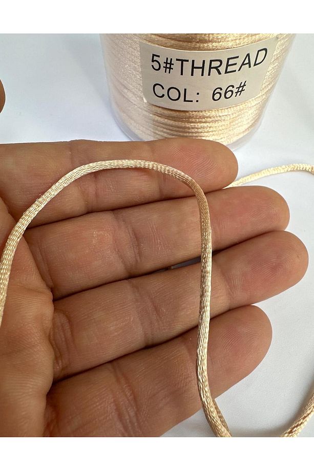100 Metre (BOBİN)- 1 Mm Floş Ip,(SIÇAN KUYRUĞU) Bileklik Ipi , Renkli, Takı ,bujiteri Ipi - 1