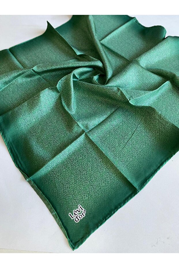 Tivil Silk Scarf 4043 - 11 Green Mixed Pattern