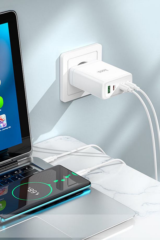 N31 Leader PD Hızlı Şarj Özellikli 100W Type-C ve USB Şarj Çıkışlı Gan Teknoloji Şarj Başlığı - 4