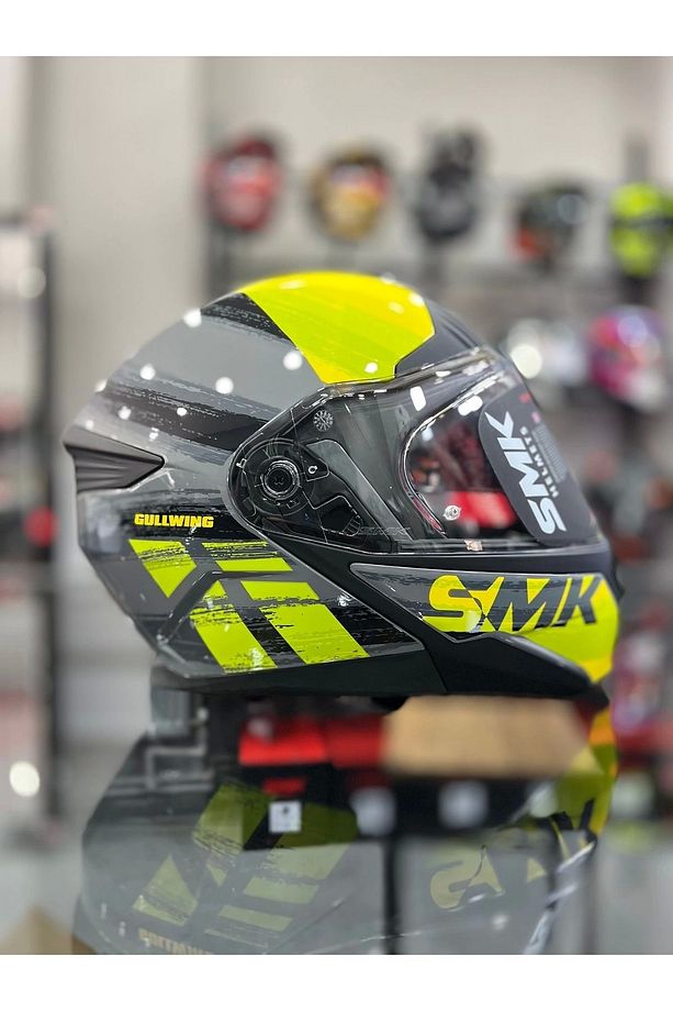 Gullwing Tourleader Çene Açılır Kask Gri Sarı - 2