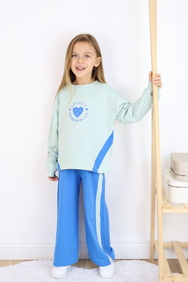 Kız Çocuk İspanyol Paça Basic Takım - 3