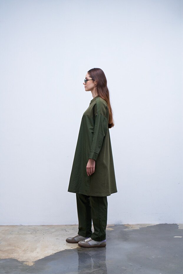 Garnili Sweatshirt Yeşil - 1