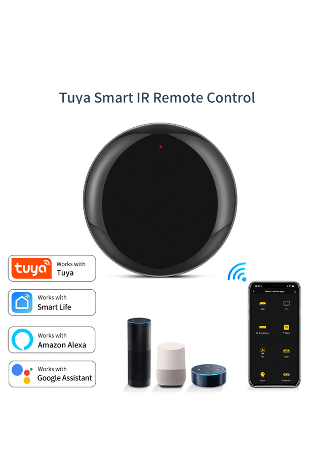 Tuya WiFi IR Remote Tuya WiFi IR Remote Control Smart Home Universal Infrared Remote Controller for - 1
