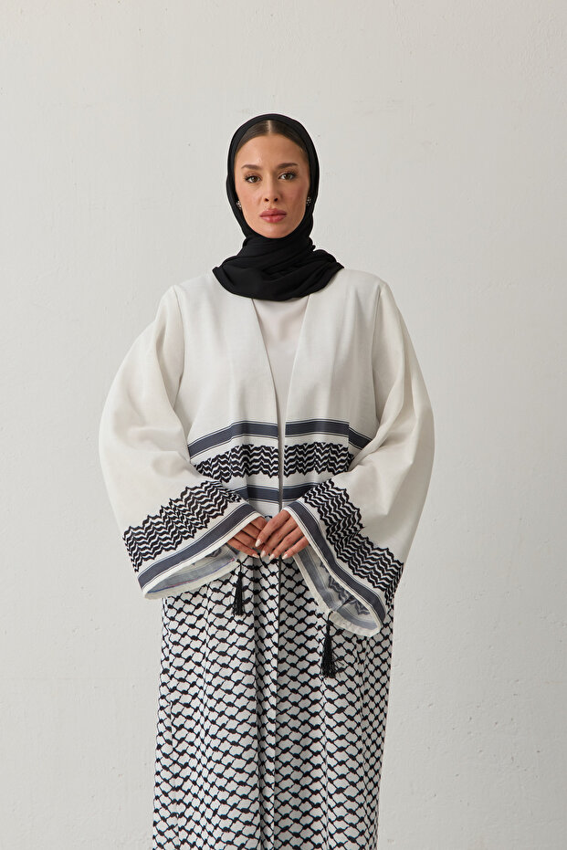 عباية كفية منقوشة - 3