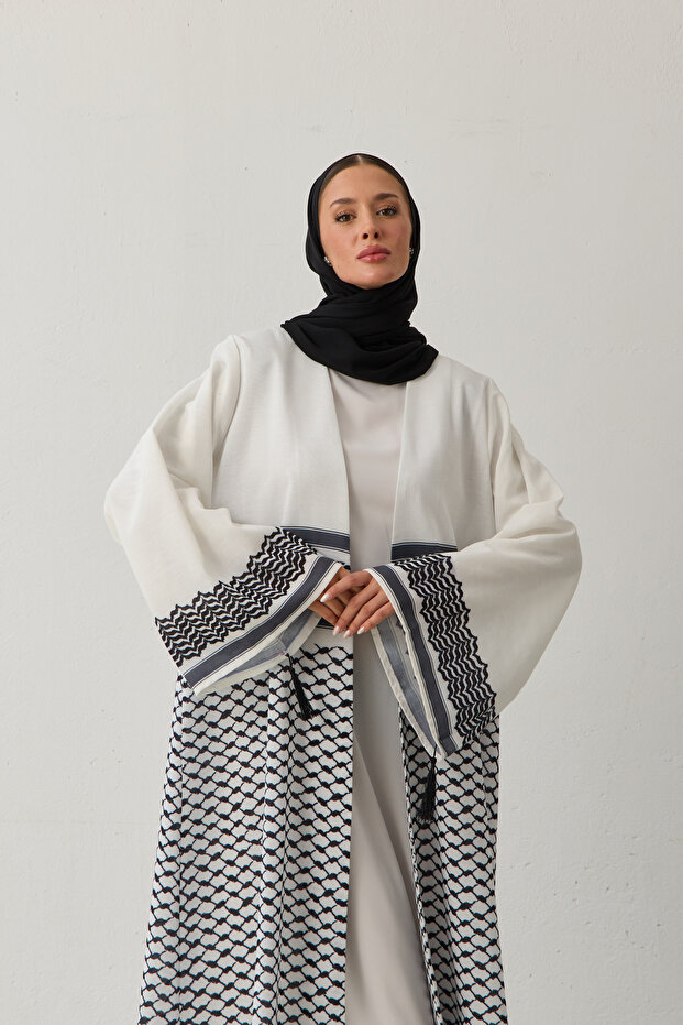 عباية كفية منقوشة - 7