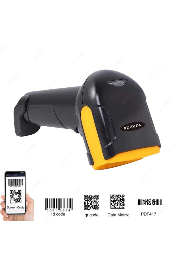 1d  2d Wired Code Scanner or  Wireless Handheld qr Reader or Bluetooth Barcode Scanner Portable R... - 8