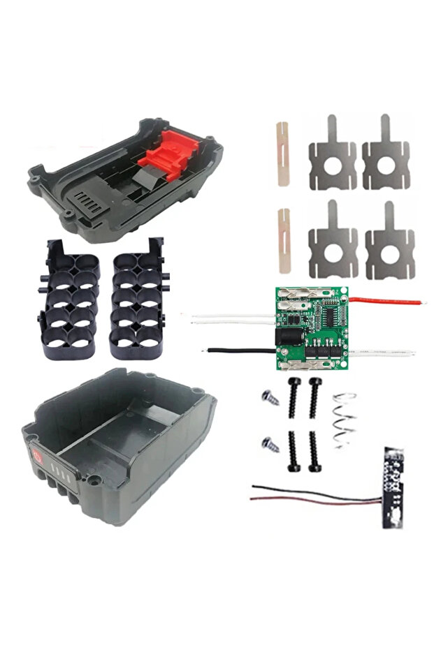 18V Power Tools Battery Case with BMS 21v Box Wireless Electric Angle Grinder Cutting 18650 Holde...