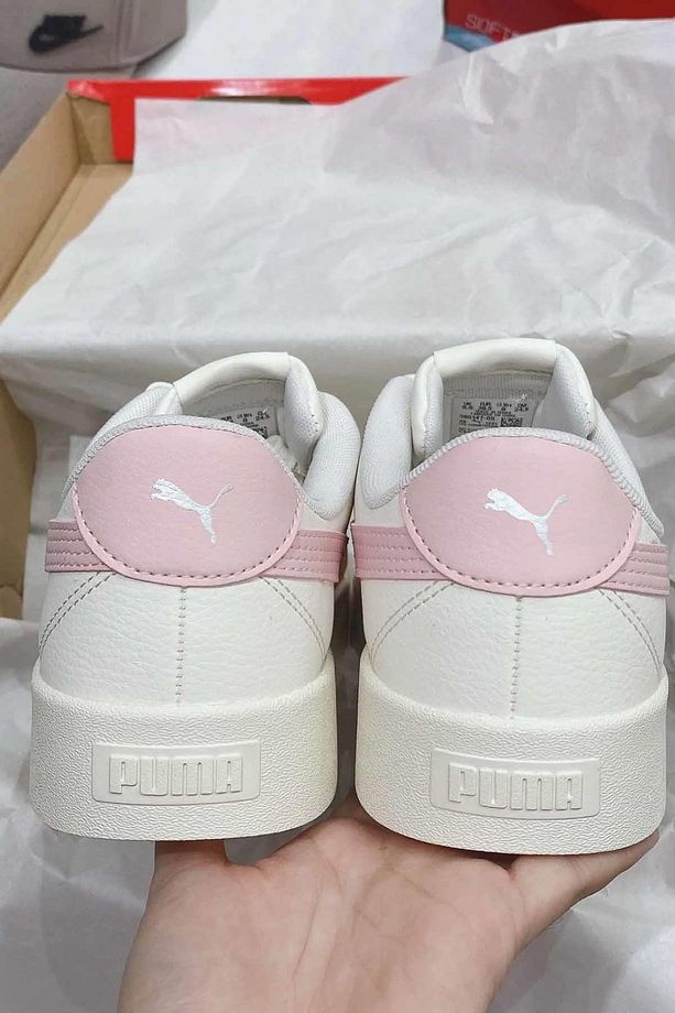 Kadın Snekars Yüksek Taban Spor Ayakkabı Kadın Sneaker Ayakkabı 380147-05-2 Bej - 3
