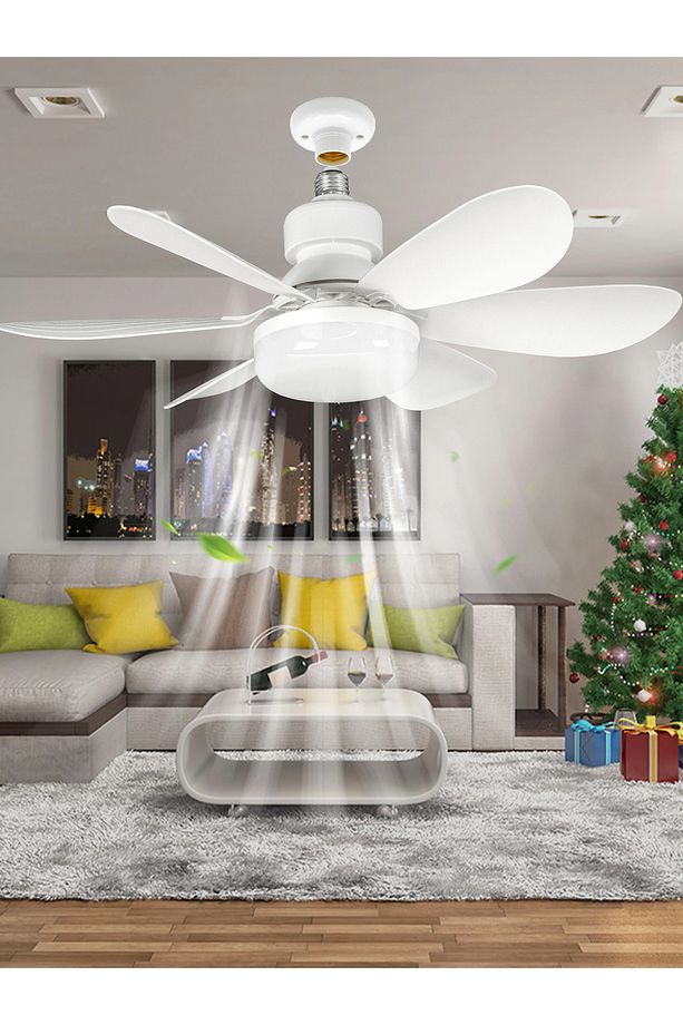 Dimmable Light Color Temperature Modern Mount Control Smart E27 Led Ceiling Fan Light ( 5 Kanatlı ) - 7