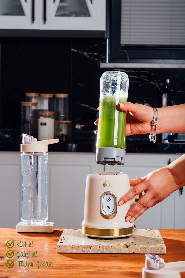 Smoothie Blender Öğütücü Fonksiyonlu Çift Şişeli Smothie Blendır Lc-sbl01 - 3