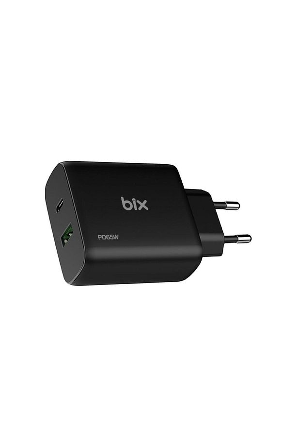 Bx2p65g 65w Gan Usb-c Usb-a Şarj Aleti Iphone Ipad Pd Pps Type-c Hızlı Şarj Cihazı Siyah - 2