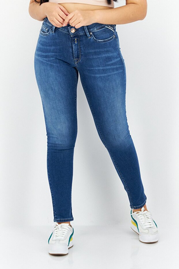 Women Skinny Fit Washed Stretchable Jeans, Blue