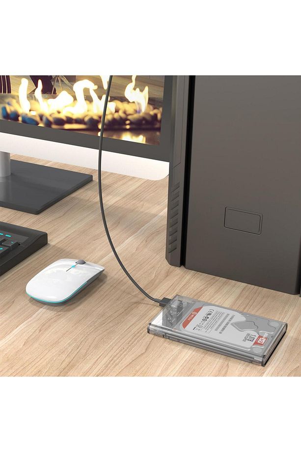 SRT USB 3.0 Micro B Şeffaf 2.5” inch SATA SSD Hard Disk Kutusu FxYM 1126906 - 3
