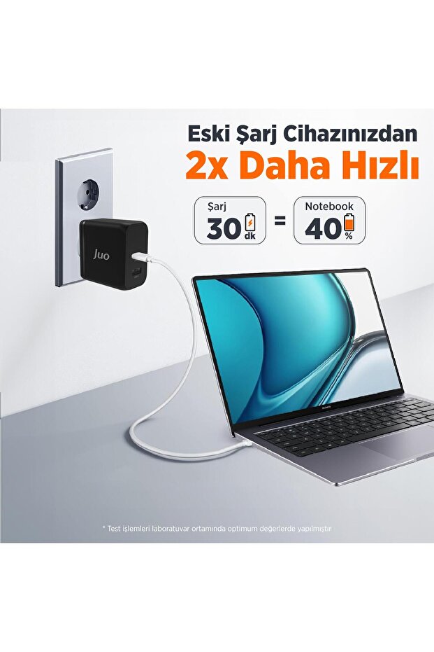 65w Gan Usb-c Usb-a Şarj Aleti Iphone & Ipad & Macbook & Notebook Uyumlu Pd Type-c Hızlı Şarj - 5