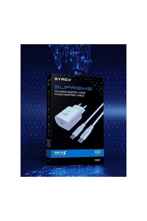 Samsung Galaxy A72 Uyumlu 25W Type-C to Type-C Hızlı Şarj Cihazı / Şarj Aleti Adaptör - 4