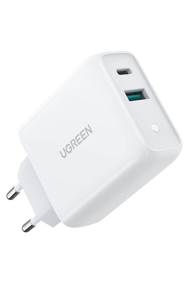 38w Çift Portlu Usb-a Ve Type-c Pd Qc Hızlı Şarj Cihazı Beyaz - 2