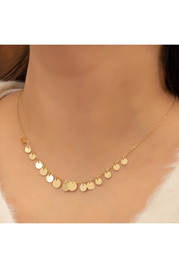 Pullu Altın Kolye - 2