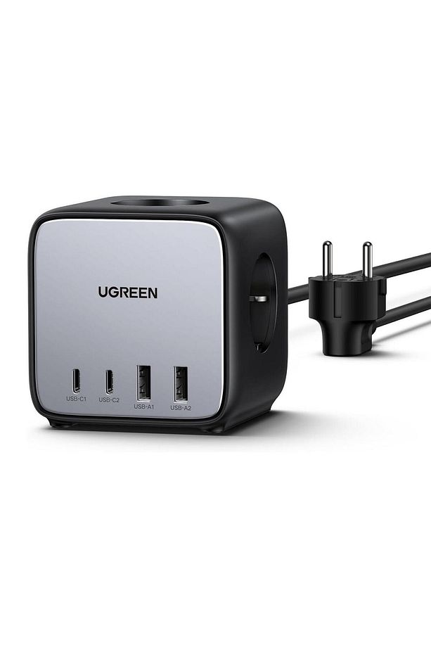 Cube 65w Gan 2 Hızlı Şarj Cihazı 2*usb / 2*type-c 3 Lü Akım Korumalı Küp Grup Priz Mimbsho - 1