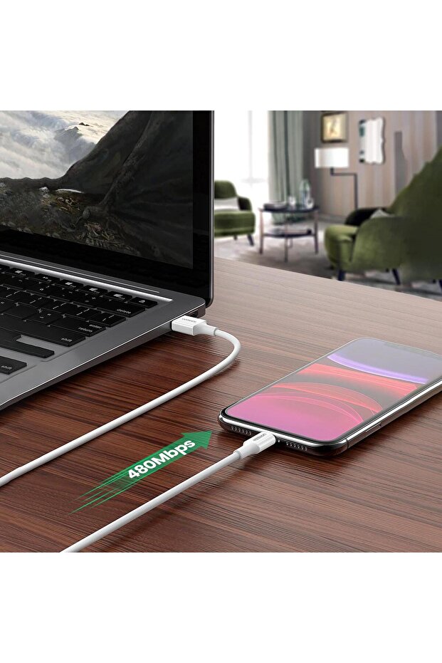 İphone Lightning 2.4a Data Ve Şarj Kablosu Siyah 2 Metre - 7