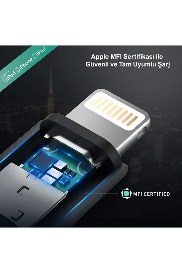 3 In 1 Ios Lightning Type-c Micro Usb Şarj Ve Data Kablosu Silver - 4