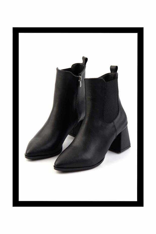 Siyah  Kadın Bot & Bootie K02792301009 - 1