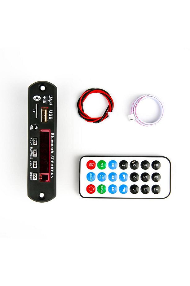 Bluetooth MP3 Çözücü Modülü (SD Kart, USB 2.0, FM Radyo, Kumanda) - 1
