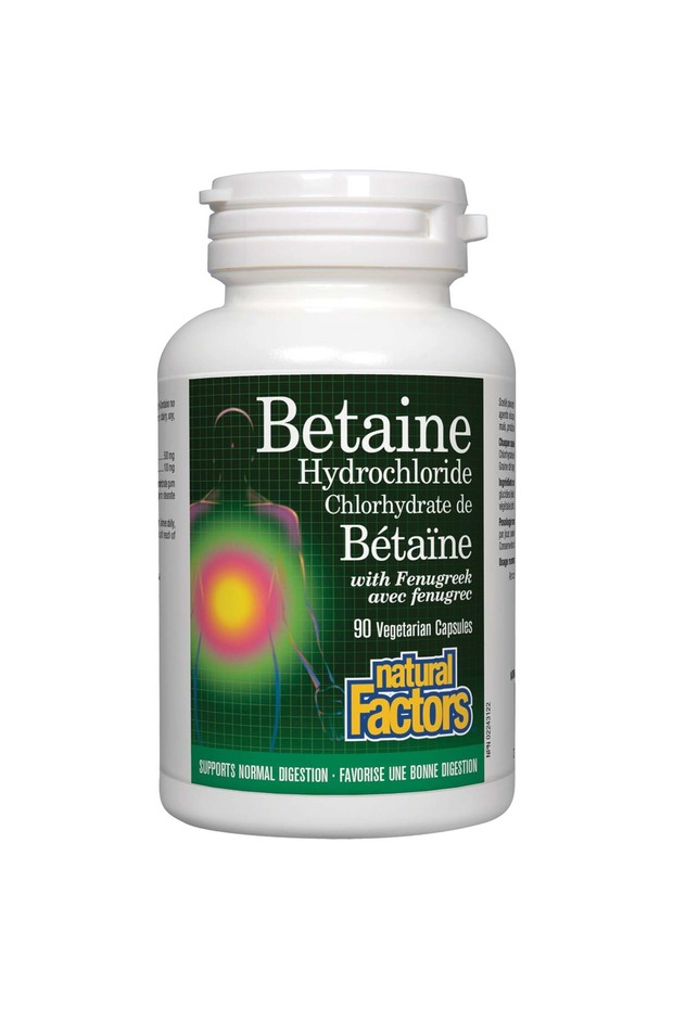 Betaine Hydrochloride With Fenugreek, 90 Veggie Capsules