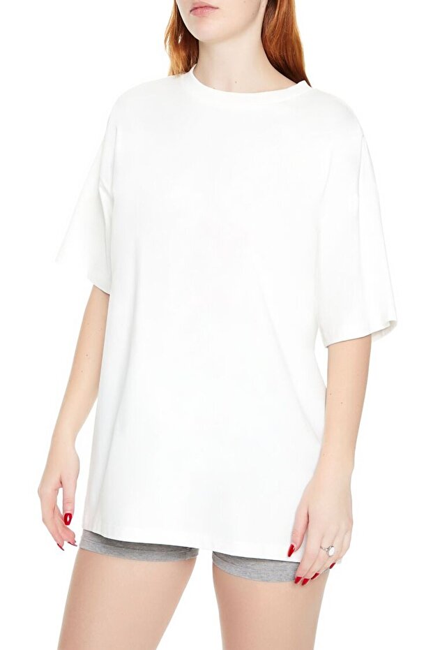 Oversize Kesim Tişört - 1