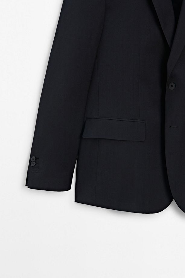 %100 yün klasik blazer - 8