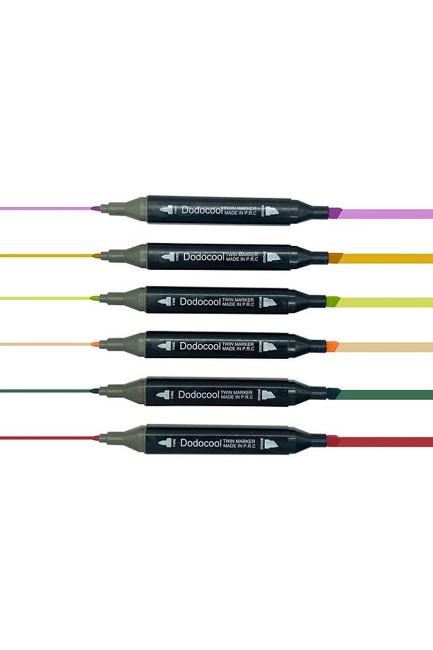 60’lı Çift Uçlu Touch Marker Art Tasarım Kalem Seti Çanta Taşınabilir Ithal Ürün - 2