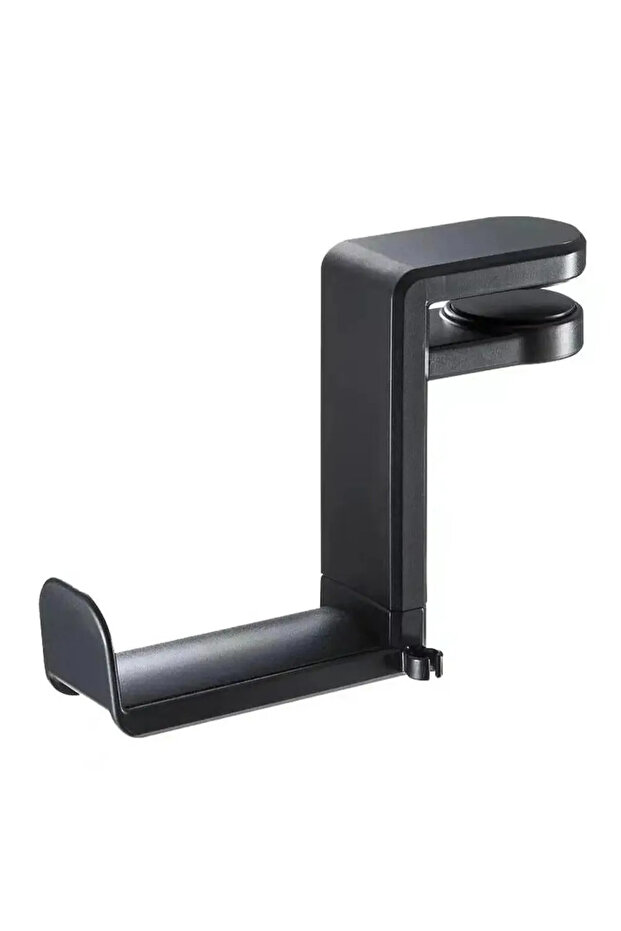 3XS Black 360° Rotating Headphone Stand Desktop Headset Holder PC Gaming Headset Desk Hanger Hook Fo